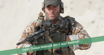 Jæger – i krig med eliten - Nyt foredrag med tidligere jægersoldat Thomas Rathsack 03. maj kl. 19:00